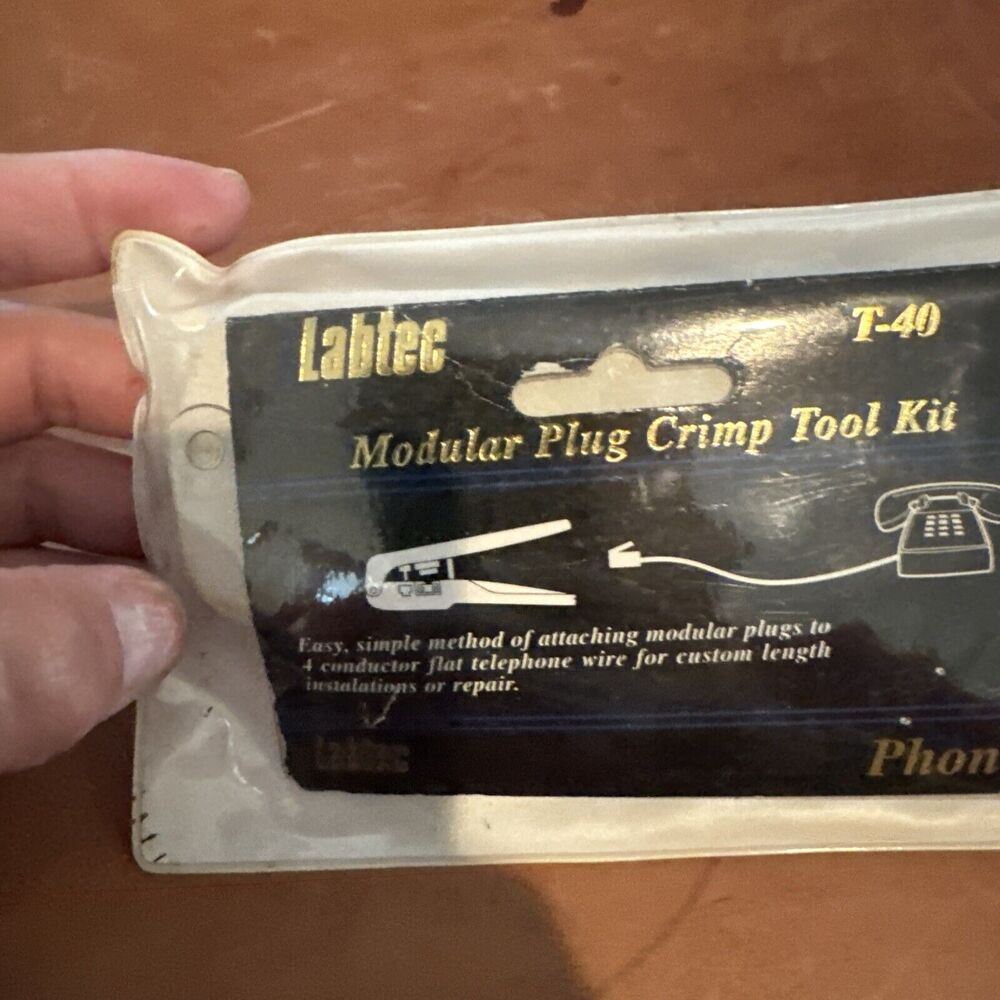 Labtec T-40 Modular Plug Crimp Tool Kit Phone Tool - Picture 2 of 6